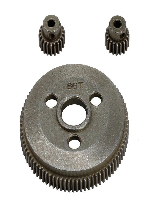 مجموعة تروس فولاذية معدنية 48P 86T مع تروس صغيرة 19T و21T لسيارات سلاش 2WD، ستامبيد 2WD، راستلر 2WD بمقياس 1/10، قطع غيار مُحسّنة، بديل للرقم 4686 - Image 4
